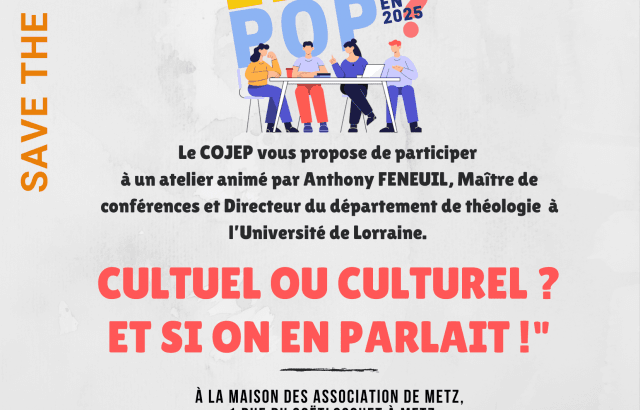 SAVE THE DATE : Atelier Laïcité !